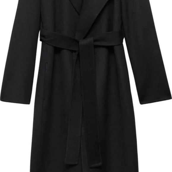 Women’s Mango Wool Blend Wrap Coat XXS - Picture 3 of 3